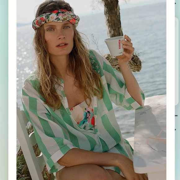 Anthropologie NWOT Painterly One-Piece Swimsuit Size S. - Picture 6 of 10